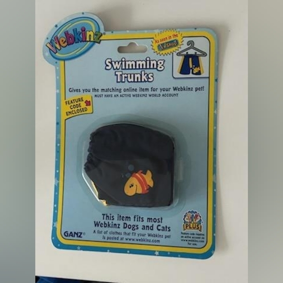 WEBKINZ original clothing nwt Swimming Trunks online code webkinz dog cat toy - Picture 1 of 1